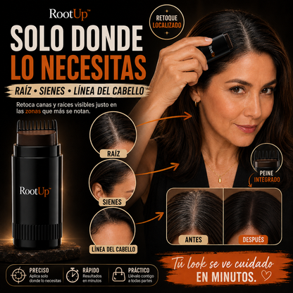 RoothUp™ Cubre Canas Instantáneo – Retoque Fácil, Rápido y Natural