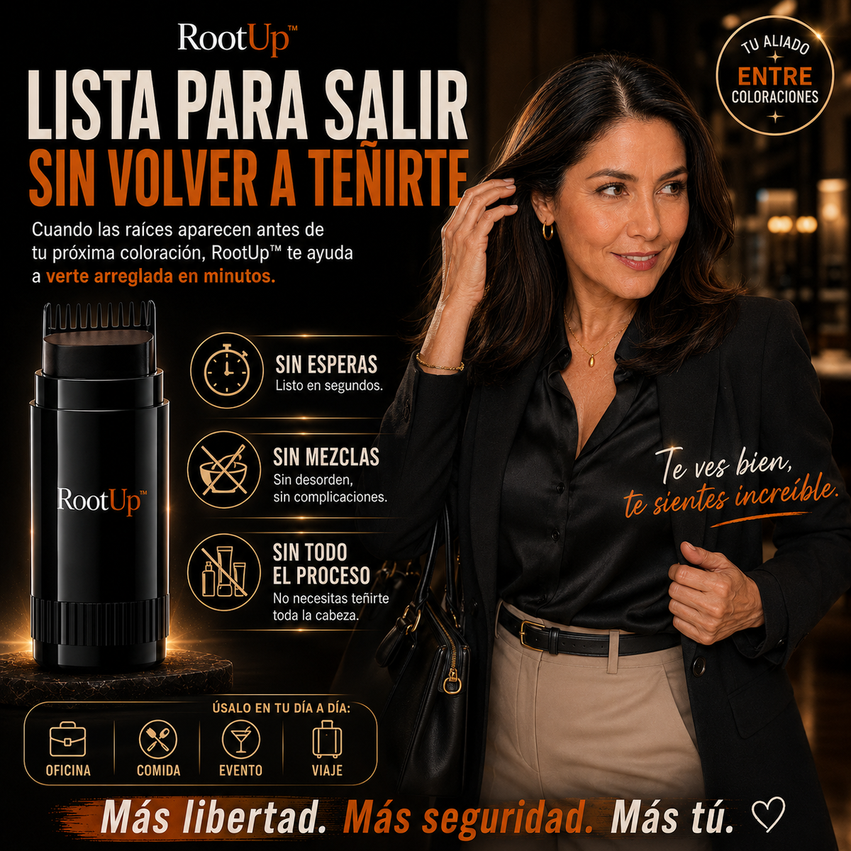 RoothUp™ Cubre Canas Instantáneo – Retoque Fácil, Rápido y Natural