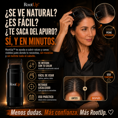 RoothUp™ Cubre Canas Instantáneo – Retoque Fácil, Rápido y Natural