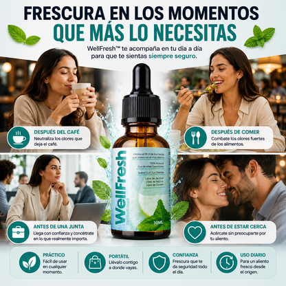 WellFresh - con Aceites Esenciales Para Frescura, Seguridad y Confianza