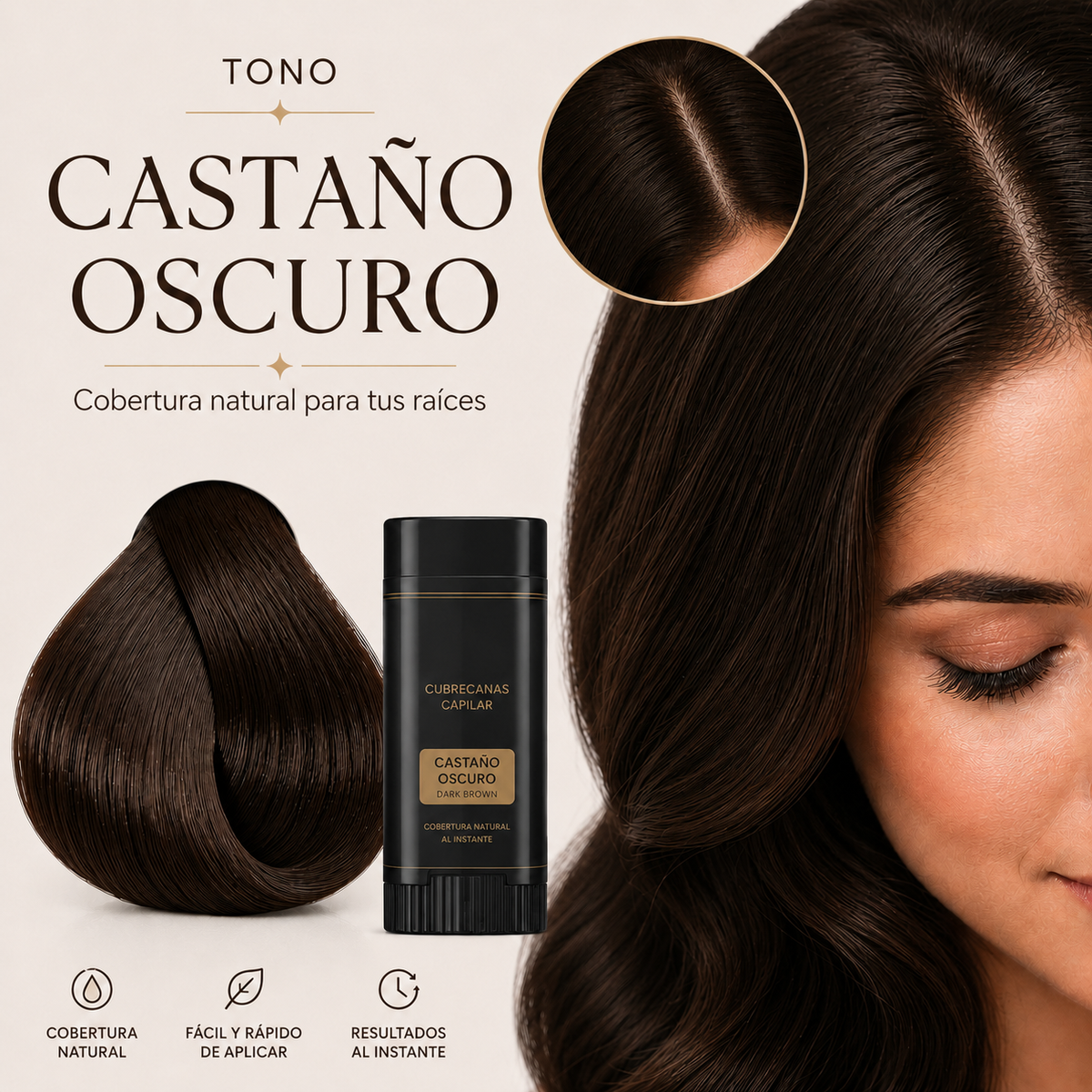 RoothUp™ Cubre Canas Instantáneo – Retoque Fácil, Rápido y Natural